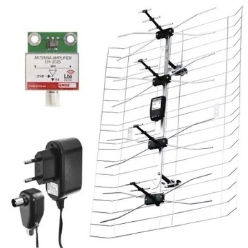 EMOS J0665 Antena zewn. EM-025, 0-100 km, DVB-T2,