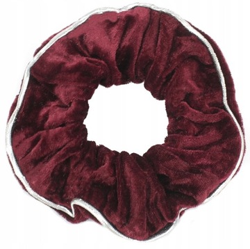 GUMKA DO WŁOSÓW DUŻA AKSAMITKA SCRUNCHIES BORDOWA
