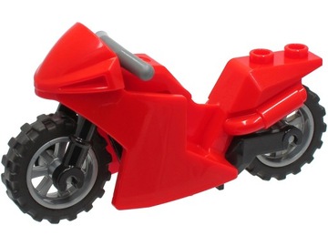 LEGO POJAZD MOTOCYKL MOTOR CZERWONY NOWY