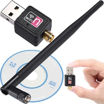 Karta sieciowa zewnętrzna WIFI USB ADAPTER ANTENA