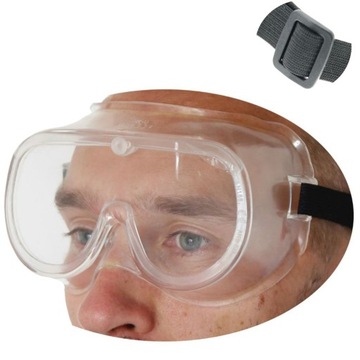 GOGLE OCHRONNE OKULARY ANTYODPRYSKOWE ROBOCZE BHP