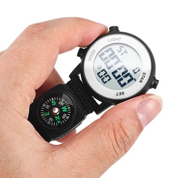 Многофункциональные подвесные часы, электронные карманные часы с клипсой для использования на открытом воздухе