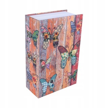 СЕЙФ КНИГА-БАБОЧКА ДЛЯ ДЕНЬГ СКРЫТЬ 2 КЛЮЧА