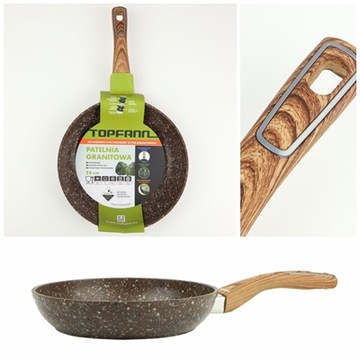 Patelnia granitowa TOPFANN Ø24cm