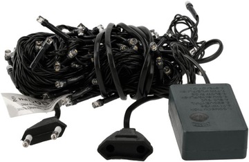 Рождественская елка, 100 светодиодов, цепочка, теплый цвет, для дома и улицы, WW 8,5 м