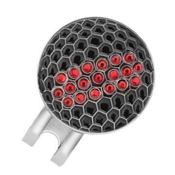 4X Хрустальный маркер для мяча для гольфа с зажимом для козырька для гольфа, красный