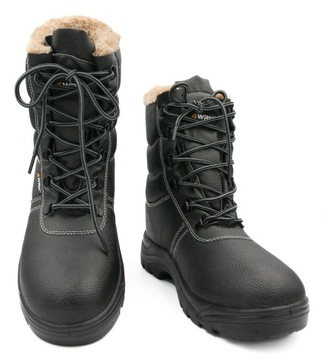 СНЕЖНЫЕ БОТИНКИ ЖЕНСКИЕ ЗИМНИЕ, МУЖСКИЕ С МЕХОМ, ЧЕРНЫЕ, размер 42