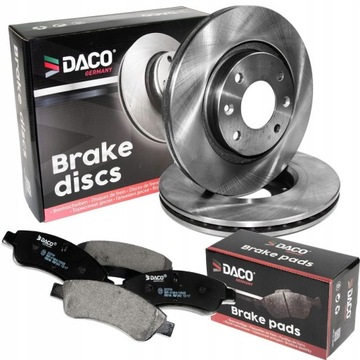TARCZE I KLOCKI PRZÓD PEUGEOT 206 207 301 307 PARTNER / CITROEN C2 C3 C5