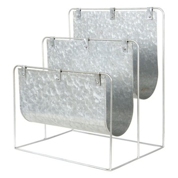 Gazetnik metalowy LOFT industrialny z blachy 38 cm