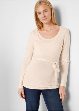 L89688 A15 DZIANINOWY SWETER CIĄŻOWY 48/50