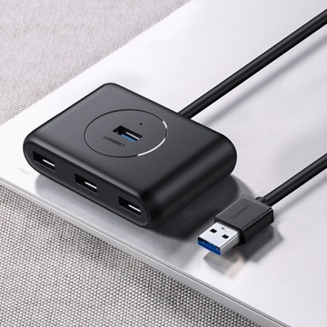 Ugreen Adapter Hub District USB 3,0 4X USB-A 5 Гбит / с Plug & Play 0,5M