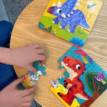 ПЕННЫЙ ПАЗЛ 2 В 1 ДИНОЗАВРЫ ДЛЯ МОЛОДЫХ ЛЮДЕЙ ROTER KAFER PUZZLE
