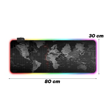 КОВРИК ДЛЯ ИГРОВОЙ МЫШИ СО СВЕТОДИОДНОЙ ПОДСВЕТКОЙ XXL