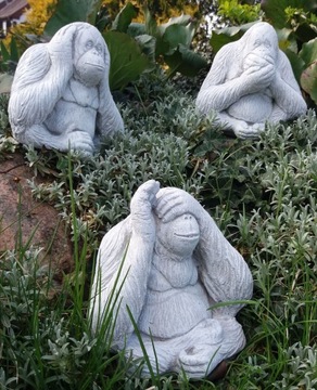 Фигурка 3 обезьяны, набор украшений из бетонных фигурок