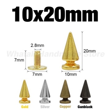 Bullet Spikes Rivets For Leather Punk Studs and Punk Cool Spikes For