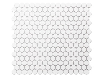 MOZAIKA CERAMICZNA PENNY DOTS BIAŁA MATOWA