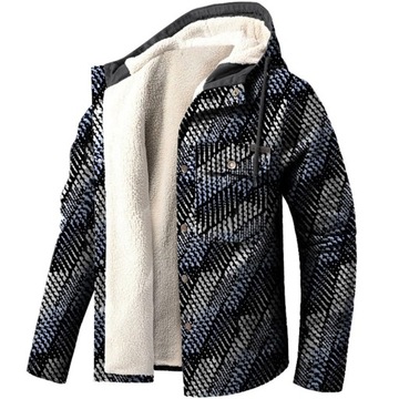 Men'S Winter Sweater Jacket Long Sleeve Fleece Hoo
