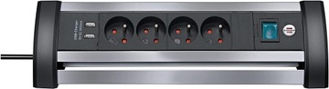 Listwa Zasilająca na Biurko 4 Gniazda 2xUSB