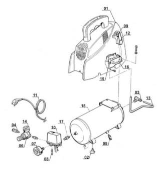 Компрессор пластинчатый клапанный BT-AC 160/6 OF