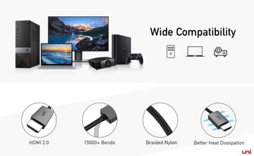 UNI-кабель HDMI — кабель HDMI 2 м 3D — 4K FULL HD
