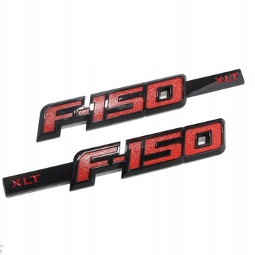 Dwie naklejki z odznaką Ford F150 XLT