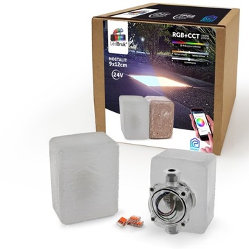Oprawa Najazdowa Kostka LED 24V IP68 9x12 RGB+CCT