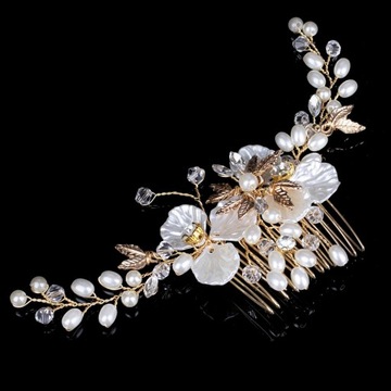 УКРАШЕНИЕ ПРИЧЕСКИ: СВАДЕБНЫЙ гребешок, жемчуг, БЕЛАЯ свадьба.