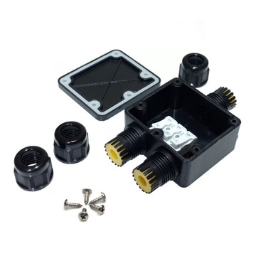 Кабельный соединитель герметичный BOX T 3x2,5 IP68 тройник 3pin 3pin муфта