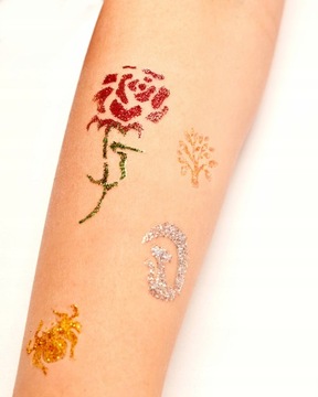 Zestaw do Tatuaży Brokatowych szablony zestaw XXL