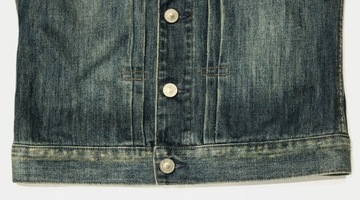 ALLSAINTS kurtka jeansowa z przetarciami * S