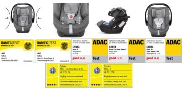 КОЛЯСКА ROAN IVI CYBEX ATON 5 BASE 2-FIX CLOUD GREY