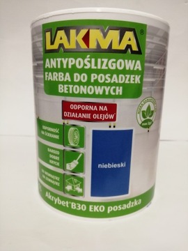 FARBA ANTYPOŚLIZGOWA POSADZKA EKOLO LAKMA 1L NIEB