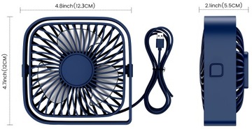 Настольный вентилятор TOPK K50, синий