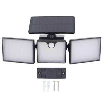 MOCNA LAMPA SOLARNA LED ULICZNA CZUJNIK RUCHU WODOODPORNA