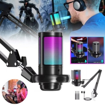 Studiový Mikrofon Usb Kondenzátorový Herní Mikrofon S Nastavitelným Rámem, Filtr