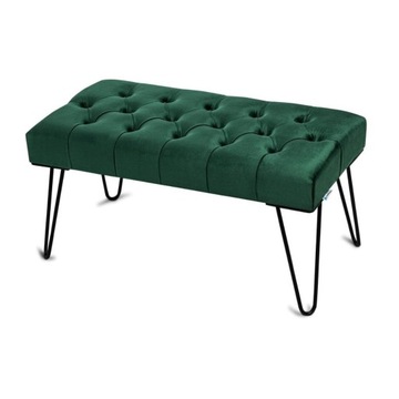 Ławka Industrialna Pikowana Przedpokój LOFT 120 cm