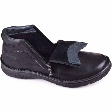 BUTY MESKIE PÓŁBUTY OCIEPLANE ZIMOWE KamPol r.42