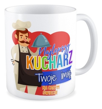 Kubek prezent NAJLEPSZY KUCHARZ Twoje imię
