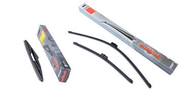 WYCIERACZKI SILBAK PŁASKIE KOMPLET PRZÓD + TYŁ DO PEUGEOT 207 207+