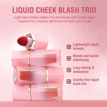 Питательные румяна для лица Liquid Cheek Blush Ge