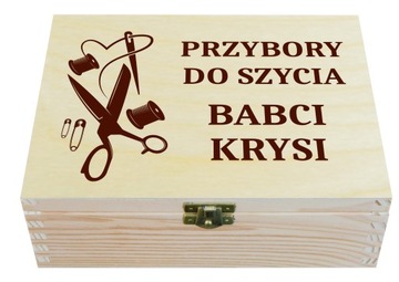 PREZENT dla BABCI DZIADKA DZIEŃ BABCI przybornik krawiecki śrubki kosmetyki