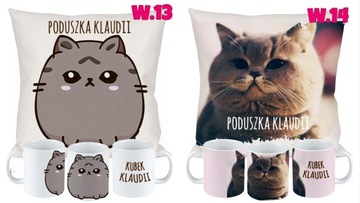 НАБОР ПОДУШКА КРУЖКА CAT PUSHEN CAT + ИМЕННОЙ ПОДАРОК ​​РАЗЛИЧНЫЕ ДИЗАЙНЫ