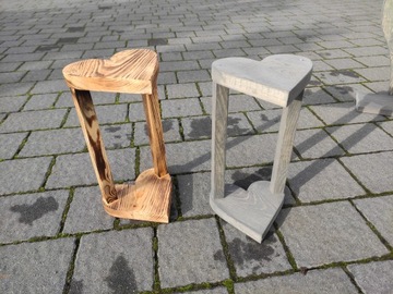 Lampion pod stroik 29cm deska SERCE podkład na grób tacie kompozycja mamie