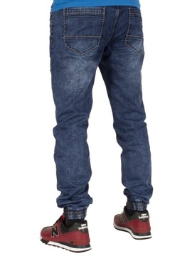 Spodnie męskie jogger jeans W:38 granatowe