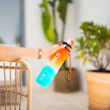 ОРАНЖЕВАЯ И СИНЯЯ БУТЫЛКА ТРИТАН ДЛЯ ТРЕНИРОВКИ, ШКОЛЬНОЙ ПОЕЗДКИ