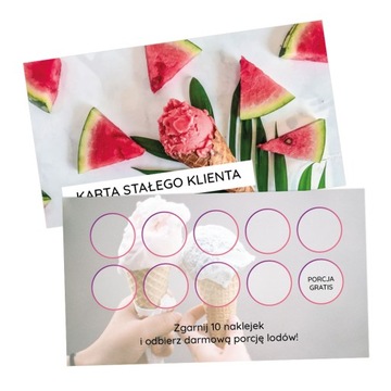 Reklama salonu logo dla klienta wizytówki 100