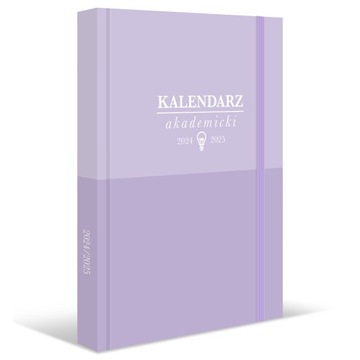 planer KALENDARZ AKADEMICKI 2024/2025 z gumką LILA studenta