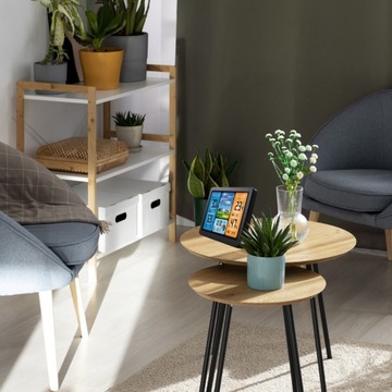 БЕСПРОВОДНАЯ ПОГОДНАЯ СТАНЦИЯ ПОГОДА Гигрометр Термометр Датчик Часы Дата