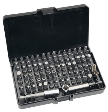 NEO ZESTAW KOŃCÓWKI WKRĘTAKOWE BITY TORX IMBUS 99ELEMENTÓW +SKRZYNKA 06-104