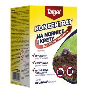 Kretomax Na Krety i Nornice Koncentrat Odstraszający LAWENDA Target 250 ml